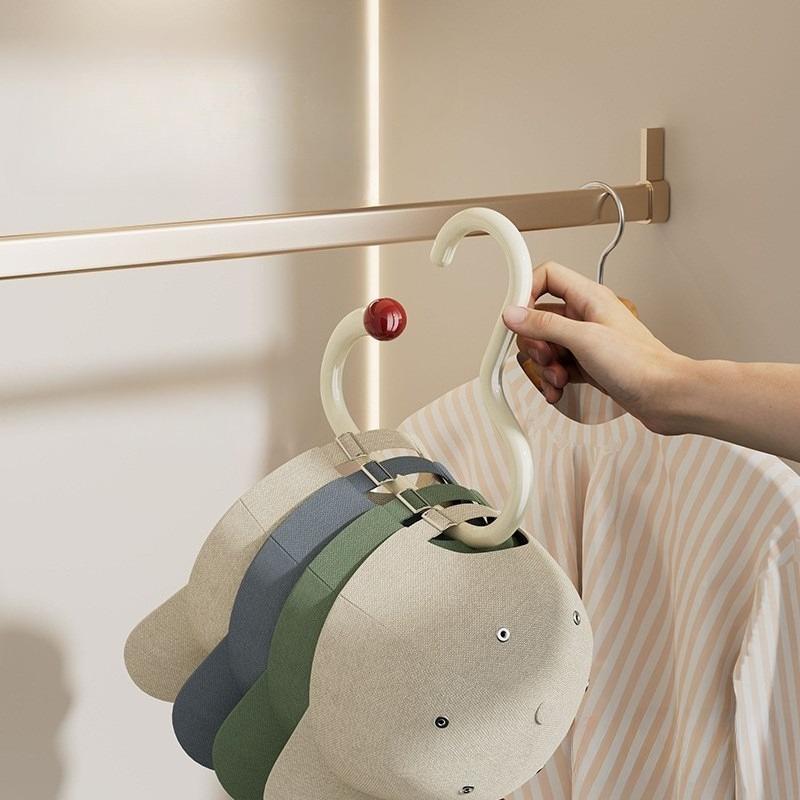 1/3 Stück Dopamin Runder Schal und Krawatten Ausstellungsständer Multifunktionale Haken, Geeignet für Schlafzimmeraufbewahrung von Schals und Krawattenständern