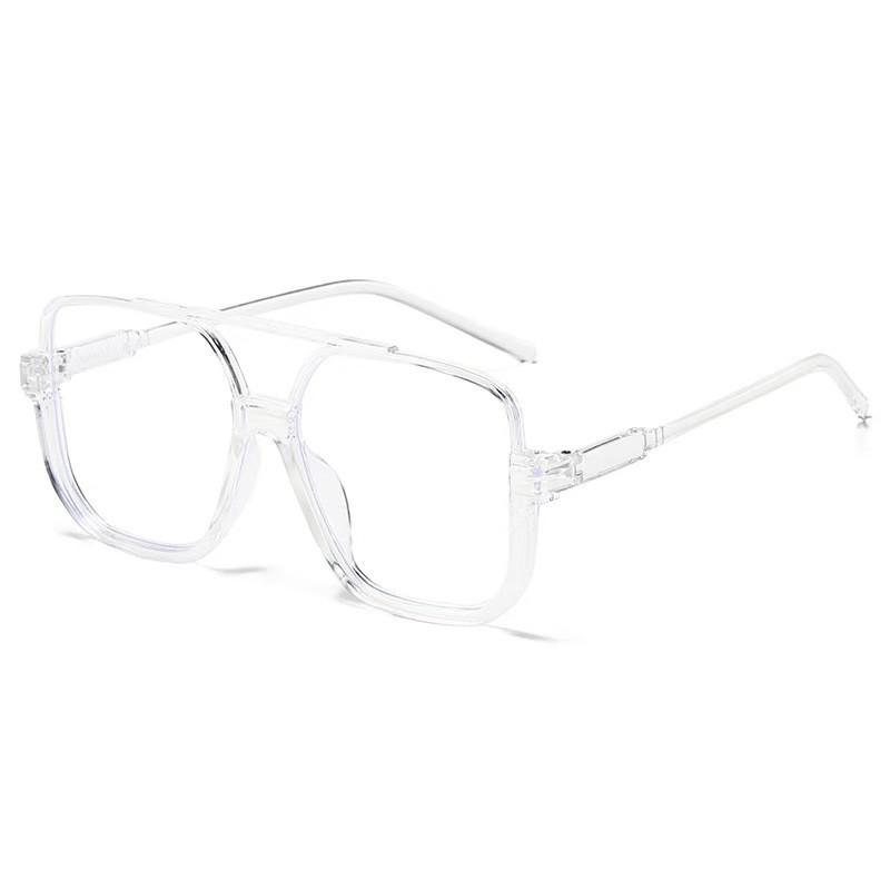 Fashion Double Bridge Oversized Square Frame Shading Sunglasses