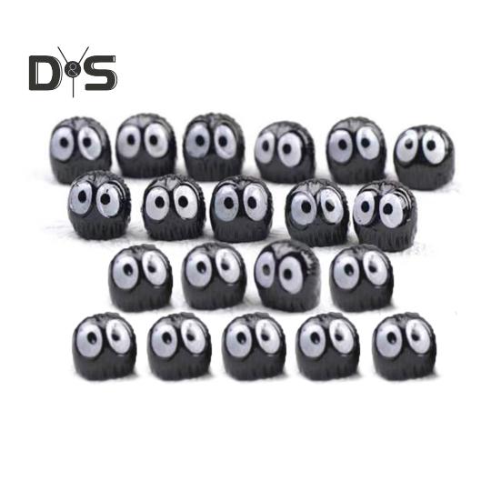 

20 шт., креативные маленькие угольные шарики, многофункциональные автомобильные зеркала, украшения для дома, автомобильные украшения, автоаксессуары 20PCS чёрный