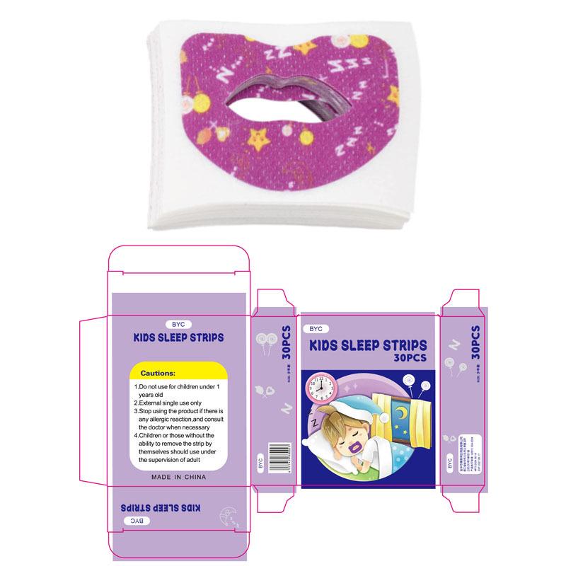 

Одноразовый пластырь для коррекции дыхания ртом - Защита от открывания рта во сне для детей 1 Box