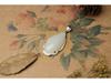 Sterling Silver Teardrop Hetian Jade Pendant Charm with Certificate - New Chinese Style, 925 Silver