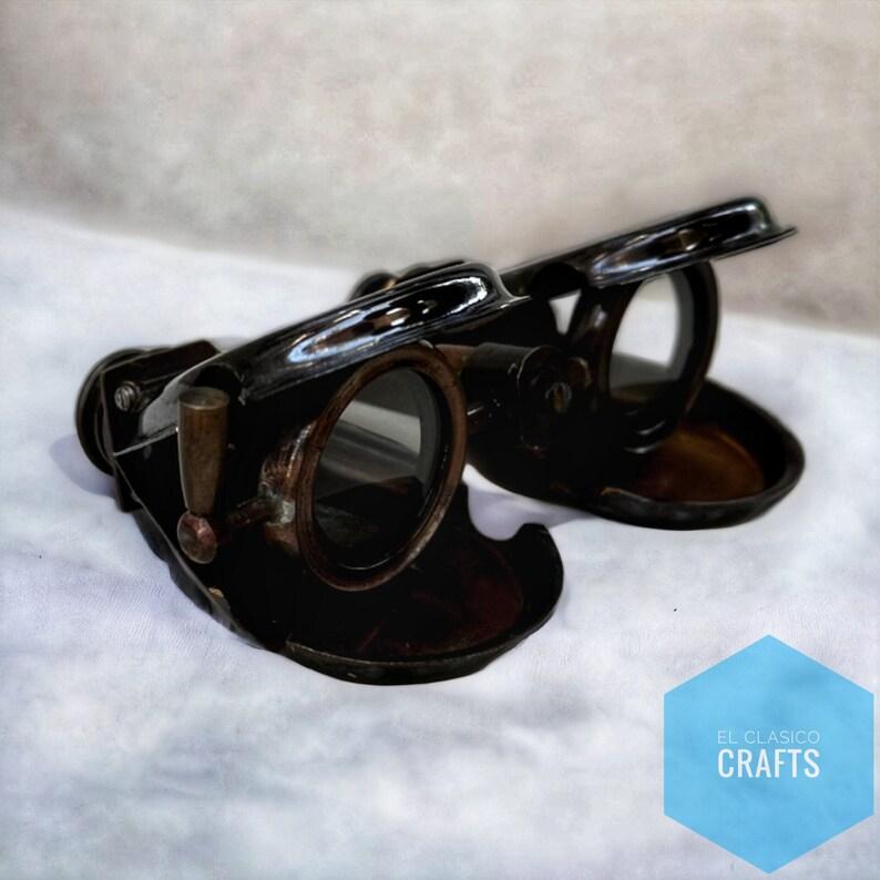 Nautical Maritime Antique Style Brass Soli BINOCULAR 4" Travelling pocket Telescope Binoculars Antique 1857 Brass Gift