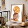 DIY Orange Pearl Diamond Art Painting Kits for Adults and Beginners,fine View Sparkling Painting Craft Home Wall Decor Handmade Gift