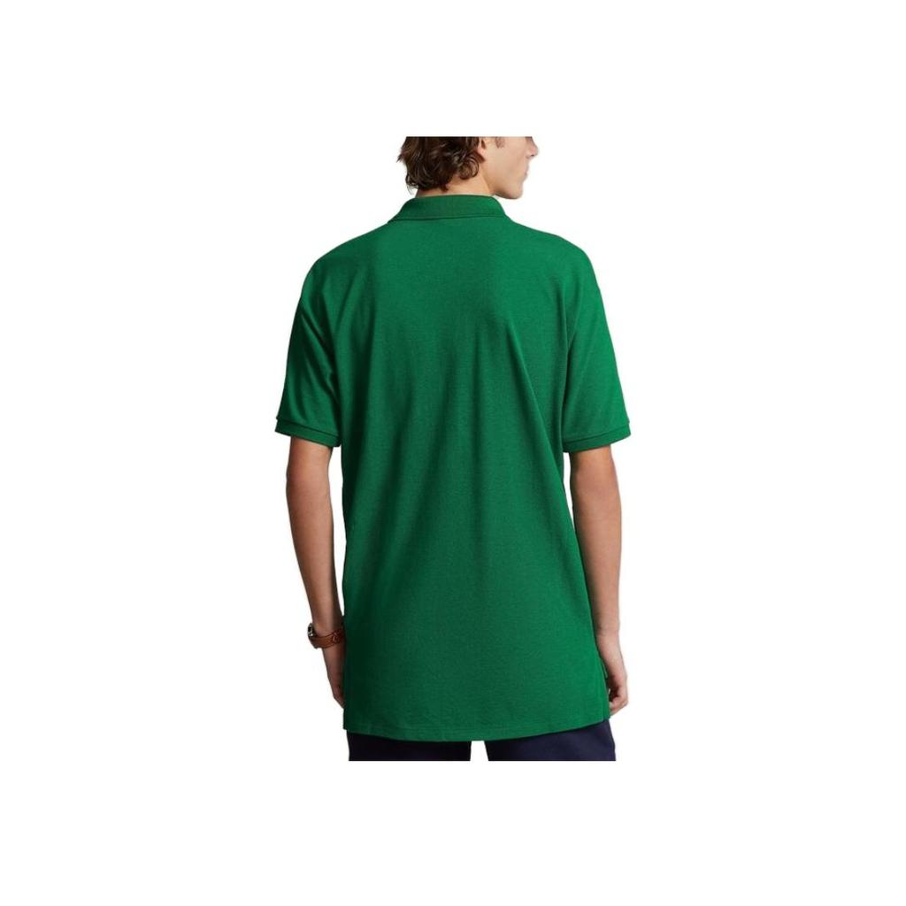 Polo Ralph Lauren Ss23 Letter Logo Embroidered Pullover Short Sleeve Polo Shirt Men Polo Shirts Green MNPOKNI1N822261-300