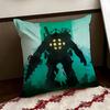 Fanart BBioShock RaptureS Cushion Cover Reversible Soft Durable Pillow Cover Home  Car MultiScene Use for Daily Comfort