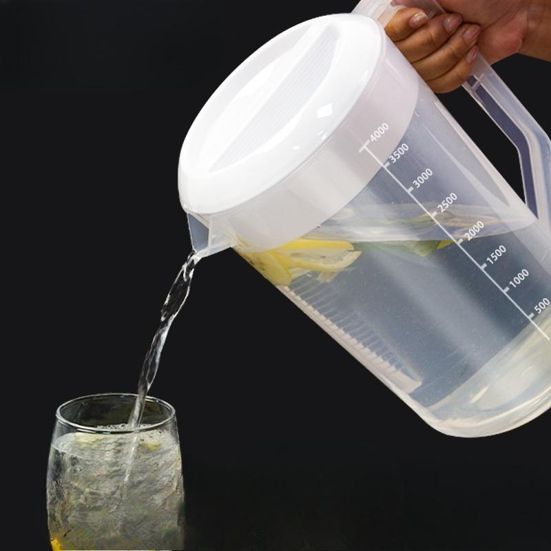 Plastikowy Czajnik na Zimną Wodę, Czajnik Domowy o Dużej Pojemności, Odporny na Wysoką Temperaturę Czajnik na Zimną Wodę ze Skalą