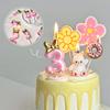 Gold Pink Bow Number Candles Birthday Candle Cake Decoration Digital 0-9 Cake Topper Decor Baby Shower Anniversary Day Decor