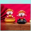 Charmante Figurine de Prospérité en Résine Artisanale Décoration Miniature Créative pour le Nouvel An
