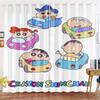 Crayon Shin-chan 3D Digital Print Curtains Cartoon Window Blackout Curtain Bedroom Fashion Style Home Decor Cute Anime Findings