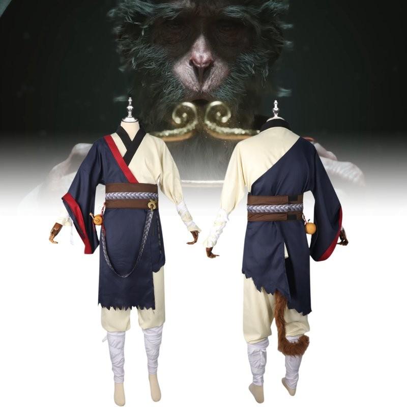 Comfortable Retro Style Black Myth Sun Wukong Cosplay Outfit For Gamers And Fans