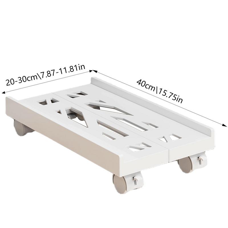 Adjustable Mobile CPU Stand Ventilated Computer Tower Stand PC Tower Stand with 4 Caster Wheels Fits Most PC Under Desk Holder