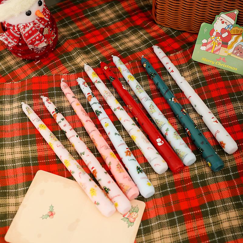 Beautiful Long Burning Smokeless Christmas Decoration Candles