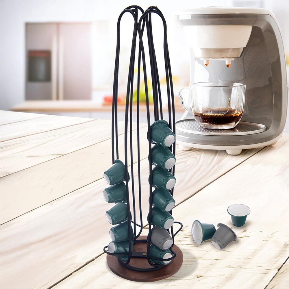 Stojak na Kapsułki Nespresso do Kapsułek Kawy Organizer Podajnik Metalowy