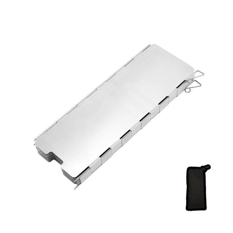 

Folded Windproofed Guard Compacts Outdoor Reliability Stove Windshield for Hiking and Picnics