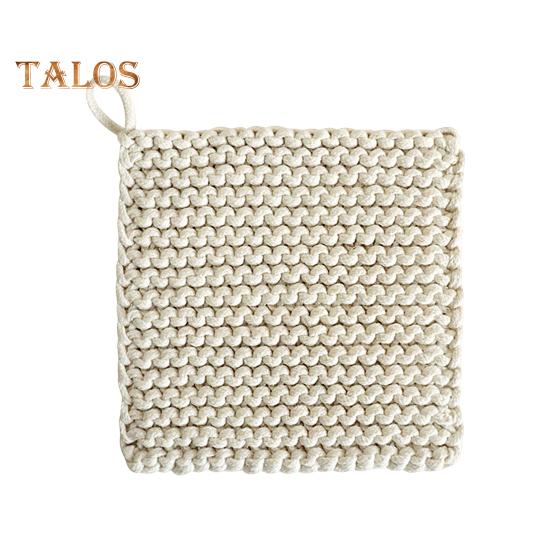 

Квадратная подставка, ультра-толстая, простая в уходе, привлекательная уникальная теплоизолированная подставка для кастрюли, коврик для чашки, кухонный инструмент 12cm бежевый