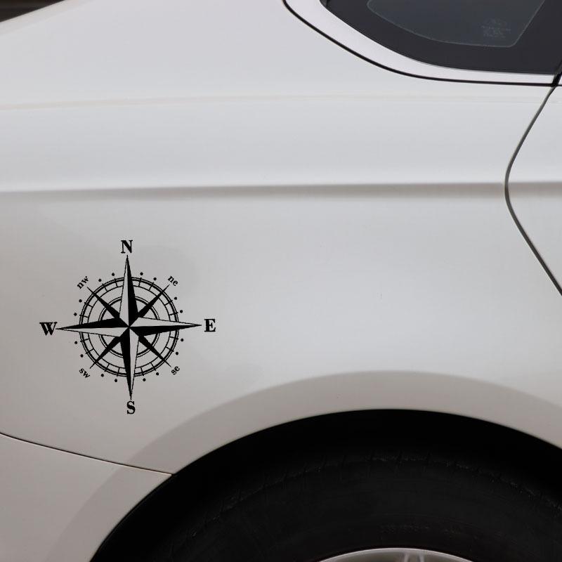 NSWE Nautical Compass Reflective Car Decal