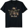 Slow Rock Drummer Shirt for Men Classic Metal Band Graphic Tee Vintage Rock Band T-Shirt Gift for Music Lovers