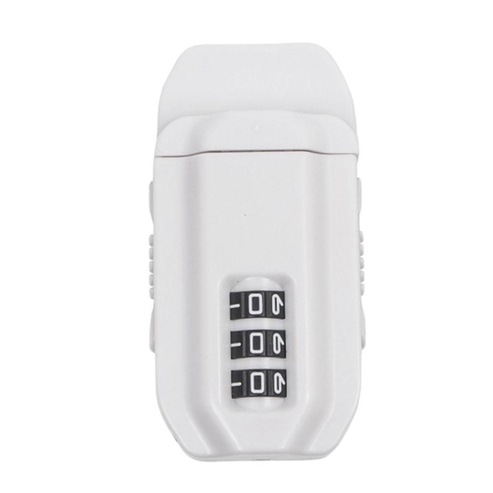 Cabinet Lock White with 3 Digit Keyless Password Secure Drawers and Sliding Doors Metal Lock with Easy Installation
