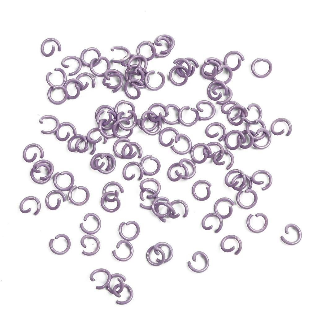 50Pcs Iron Spray Painted Opening Ring Jump Ring For DIY Necklace Bracelet Jewelry Making Craft Accessories