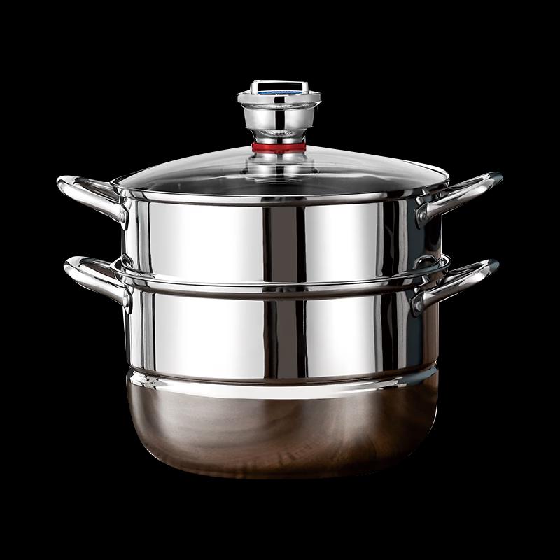 Stainless Steel Double-Layer Multi-Function Steamer Pot