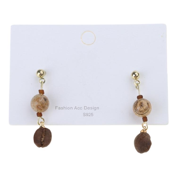 

Trendy Coffee Bean Studs Earrings Comfortable Dangle Earrings Accessory Fashion Ethnic Style Jewelry for Coffee Lovers 1