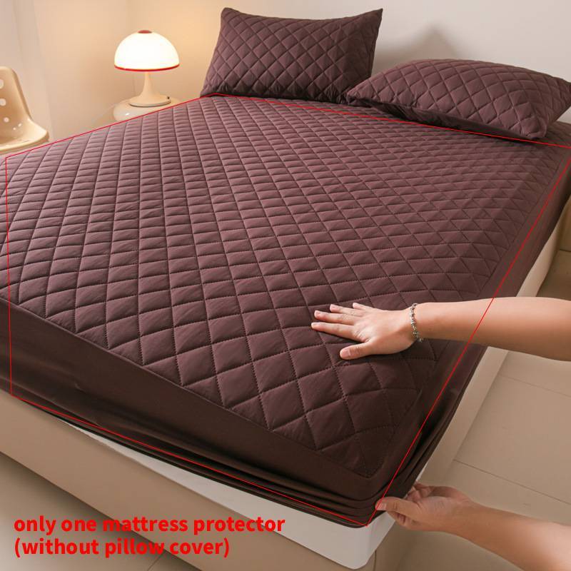 Waterproof Bed Cover With Solid Color Design For Home Use