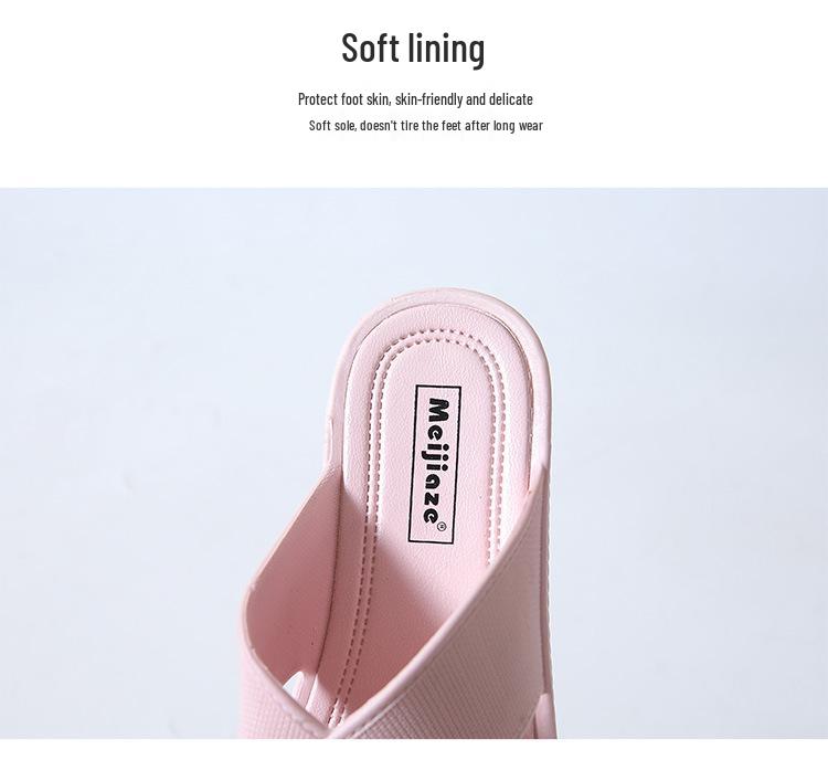 Sommer-Sandalen für Damen mit Keilabsatz: Dicke Sohle, Kreuzriemen, Rutschfest, Vielseitig für Zuhause oder Strand.