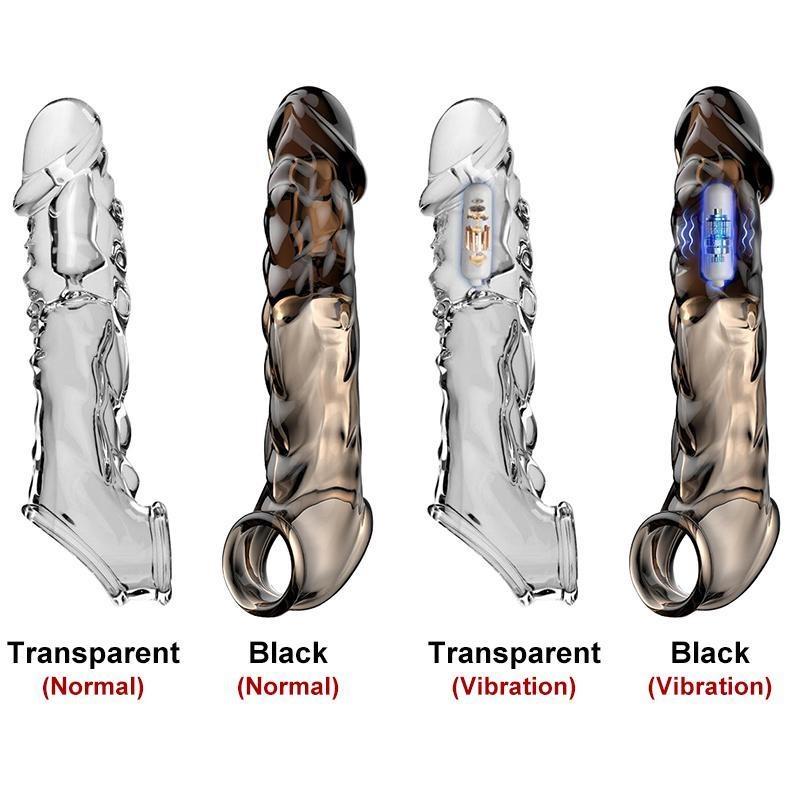 1ks silikonový návlek na penis s kroužkem pro zvětšení penisu, dobíjecí opakovaně použitelný zvětšovač penisu s realistickou texturou, doplňky pro dospělé se zpožděnou ejakulací