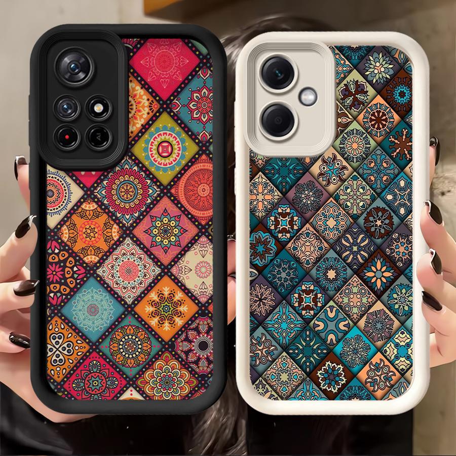 Phone Cover Case for Xiaomi Redmi Note 14 Pro Plus A1 A2 A3 A4 10 13C 12C 11 14C 11s Note 13 12 12s Retro Bohemian Style
