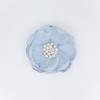 5Pcs 3D Beaded Center Chiffon Artificial Flowers for DIY Sewing Garment Patch Photo Prop Party Decoration