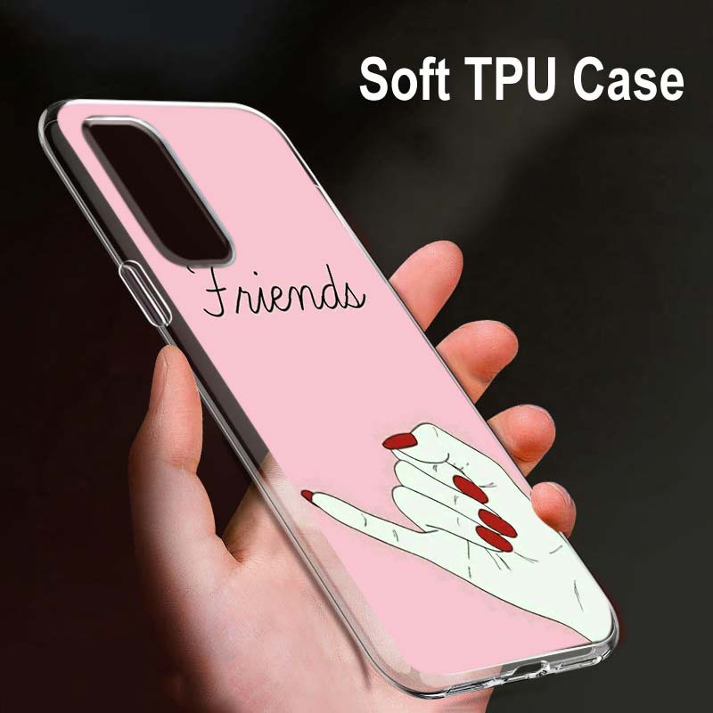 Bff Best Friend For OPPO Reno7 SE 6 5 Z F 4G 5G Find X2 X3 Neo Lite Pro Plus Transparent Soft Phone Case Coque