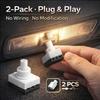 KIMISS Dome Lamp Switch Kit, Interior Light Switch 34404‑SDA‑A21 on Off Replacement Fit for CR‑V (2Pcs)