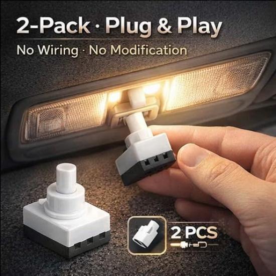 KIMISS Dome Lamp Switch Kit, Interior Light Switch 34404‑SDA‑A21 on Off Replacement Fit for CR‑V (2Pcs)