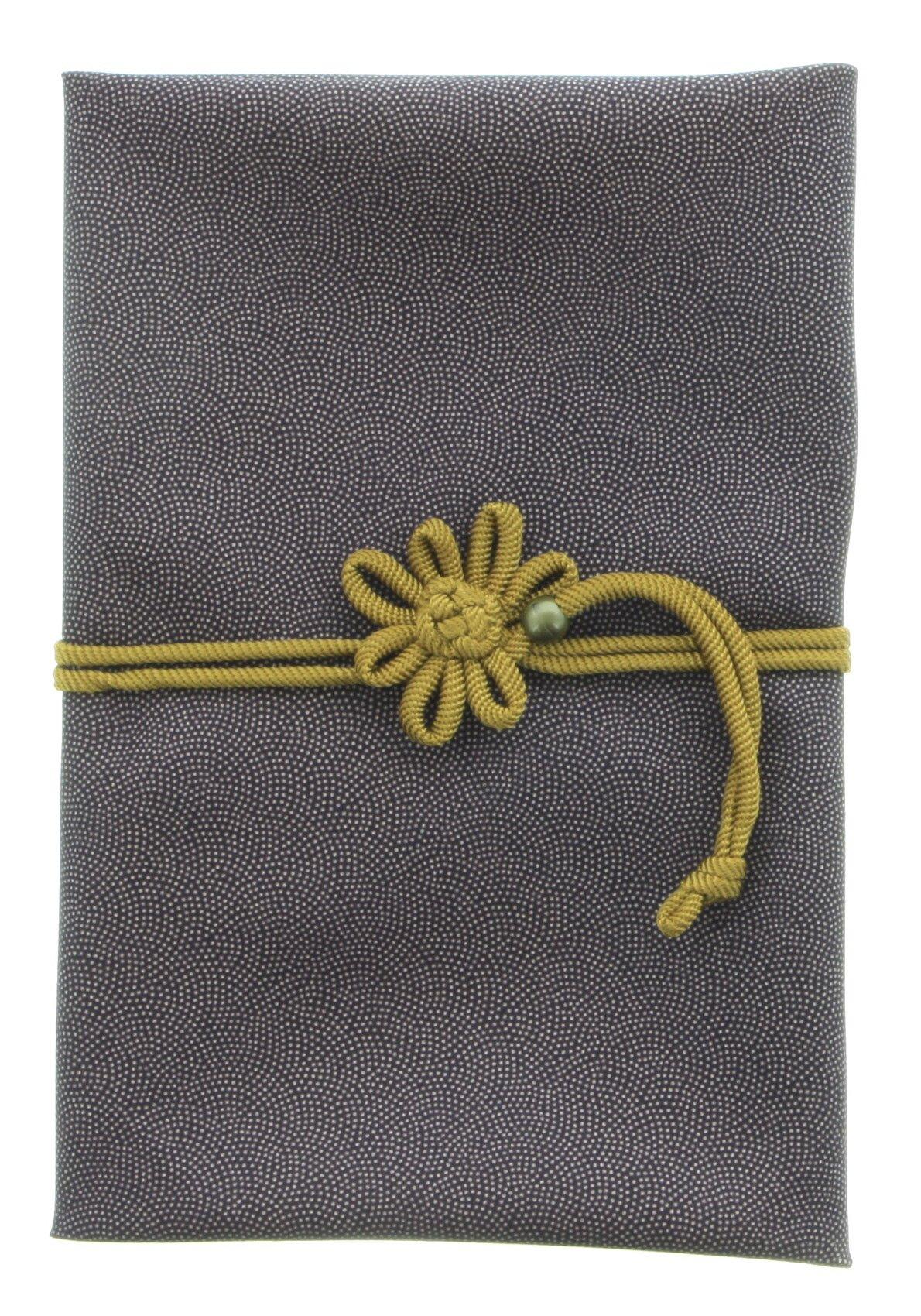 

Decorative knotted fukusa (strap) with a single-sided dyeing pattern, shark pattern, solid, purplebeige