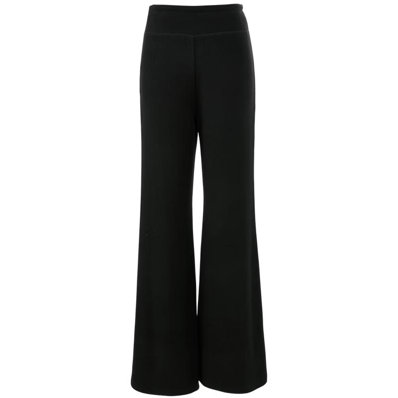 Sancai 2026 Autumn Slim High-Waist Flared Black Pants