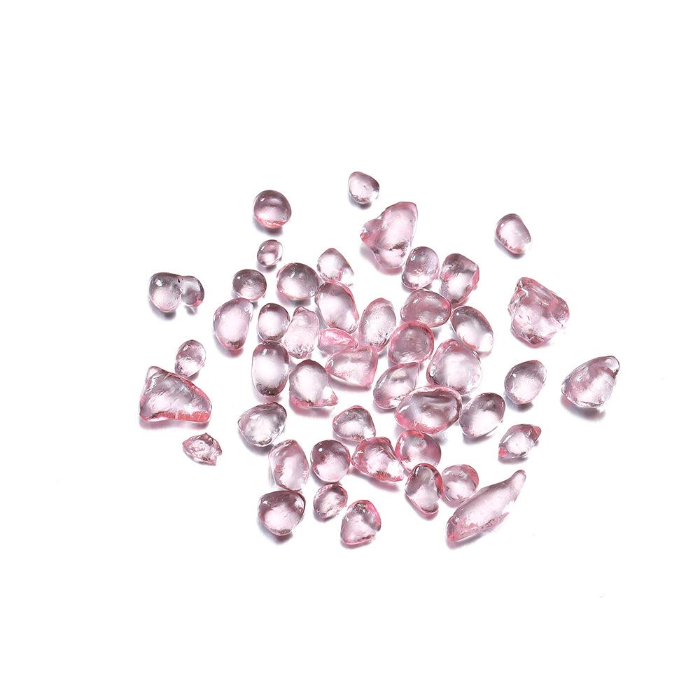 Colored Glass Crushed Stone for DIY Jewelry, Fish Tank Decoration, Landscaping, and Epoxy Crafts (3-8mm)