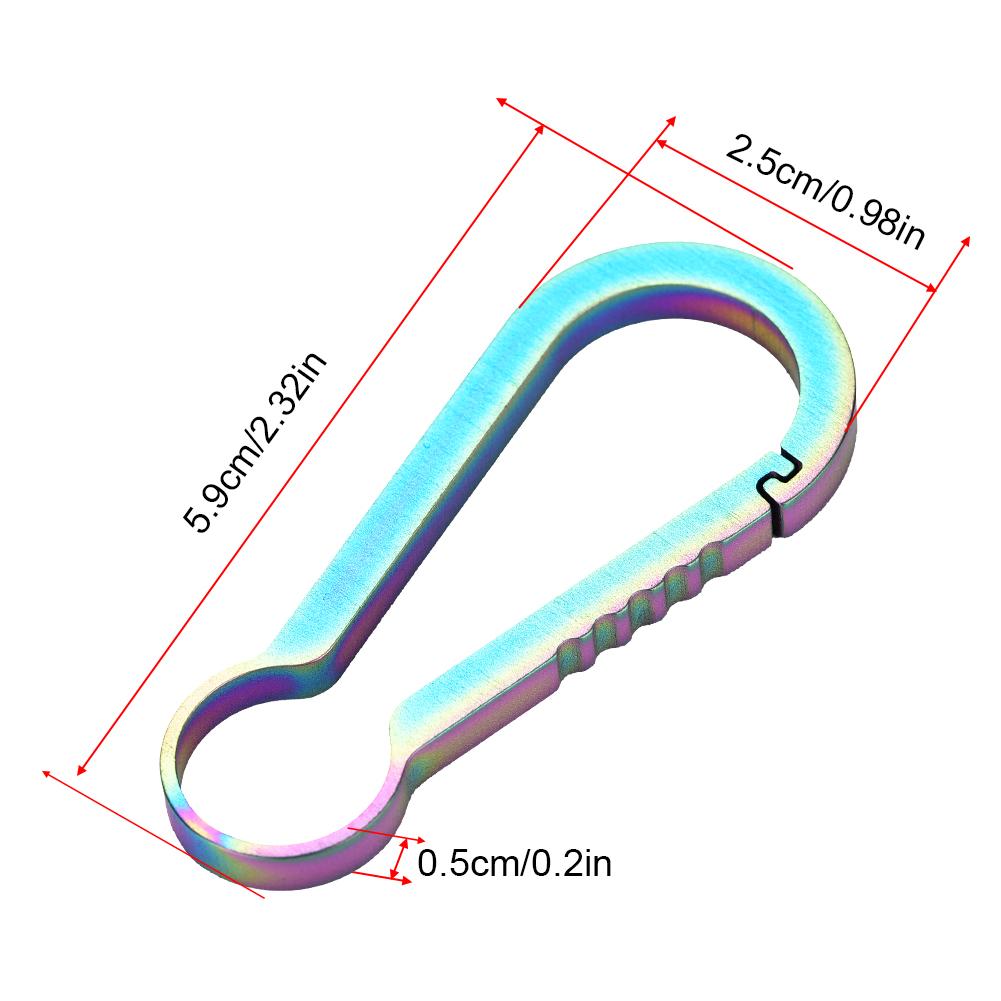 Multifunctional Carabiner Hiking Locking Buckle Key Ring Outdoor Sports Accessory(Multicolor)