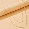 Trend Round Bead Chain Body Chain Personalized Simple Double-layer Fringed Zircon Pendant Waist Chain Female
