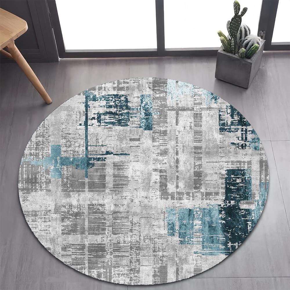 26 Style New Bohemian Abstract Modern Art Geometry Art Round Carpet Rug for Bedroom Living Room Decoration,pet Decor Floor Mat
