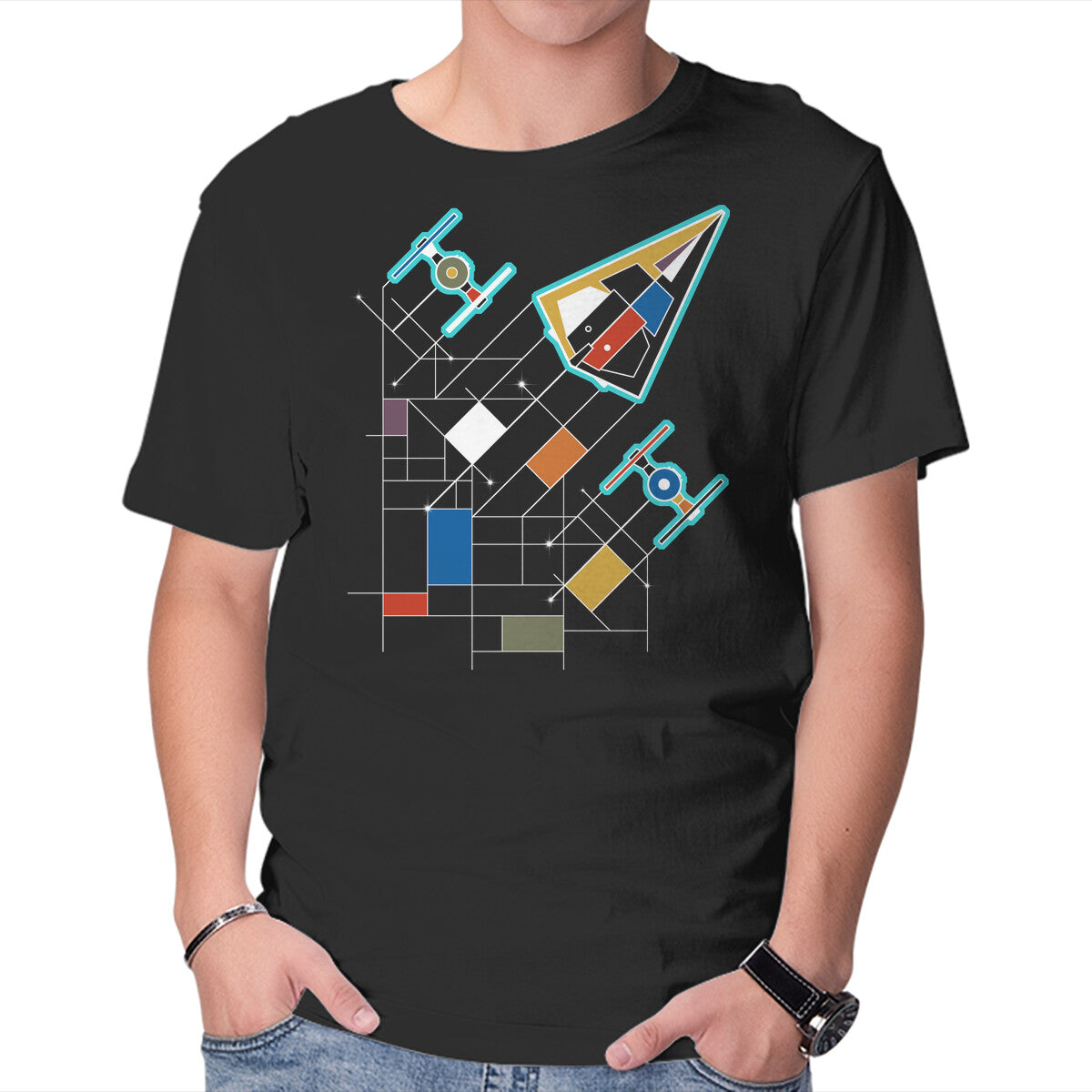 Unisex Crew Neck T-Shirt Vanguard Empire Graphic Short Sleeve Casual Tee L