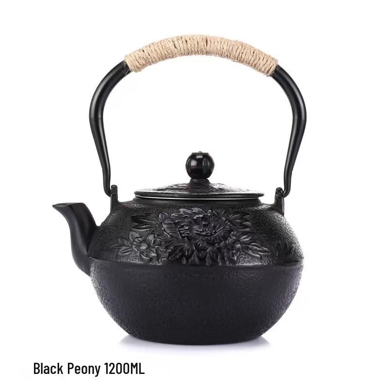 

Antique Style Pottery Kettle with Enamel Liner