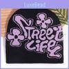 Acrylic Knitted Beanie With Alphabet Embroidery For Winter Warmth And Street Style
