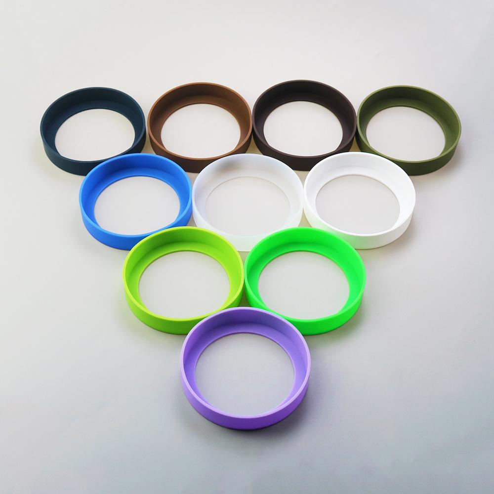 28 Colors 9.0CM Silicone Cup Bottom Cover Coaster Sleeve Water Cup Protective Cover 90MM Wear-resistant Cup Bottom Cover