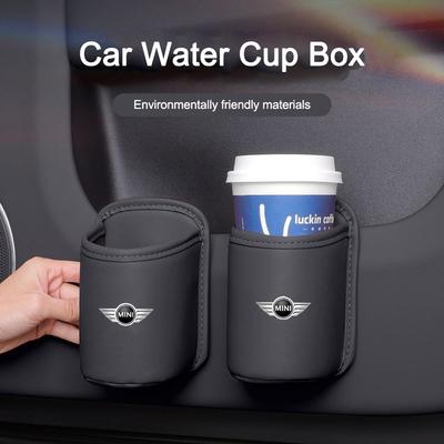 Car Door Water Cup Holder Back Seat Drink Rack Storage For MINI Cooper One JCW Works Clubman R55 R56 F55 F56 R57 R58 R59 R60 R50 Dd77