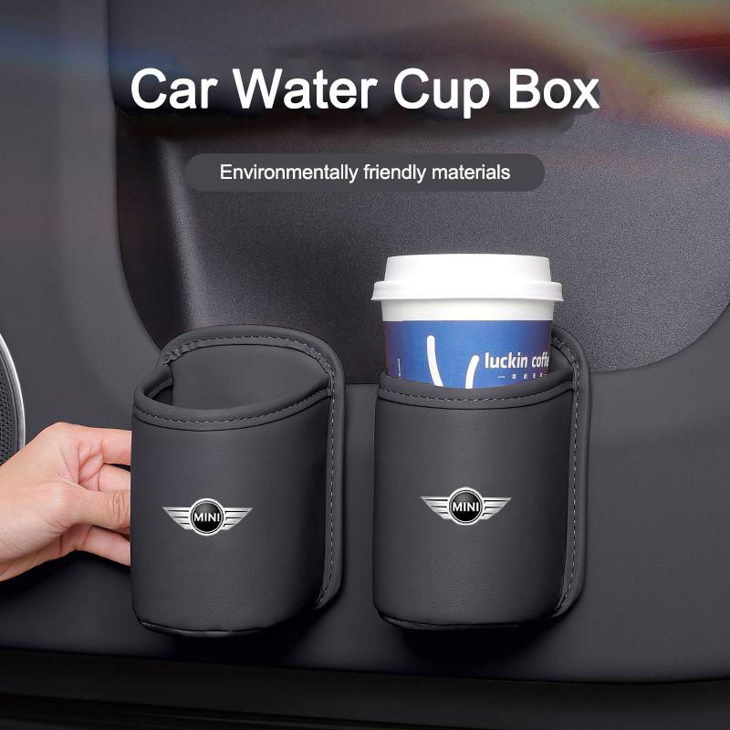 ZES5 Car Door Water Cup Holder Back Seat Drink Rack Storage For MINI Cooper One JCW Works Clubman R55 R56 F55 F56 R57 R58 R59 R60 R50