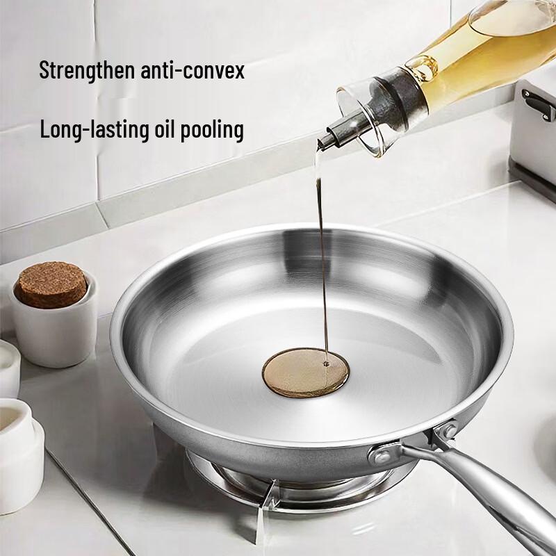 Wutuo 3-Ply Stainless Steel Frying Pan