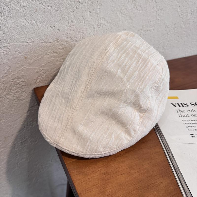Casual Cotton Beret Hat For Women With Sunshade Breathability Summer Spring Autumn Wear