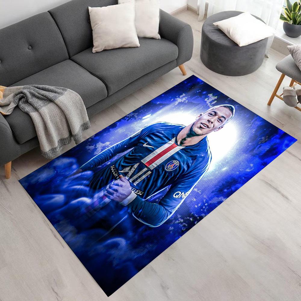 Star Player Kylian Mbappé Carpet Suitable for Game Room Decorate room Kitchen Dormitory Anti-slip Rug Decorate Offices