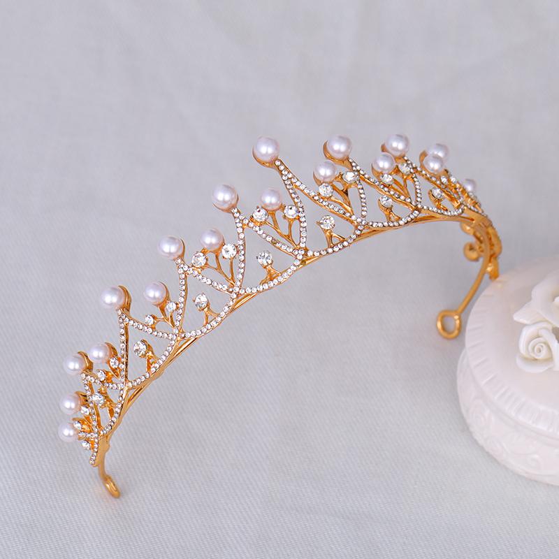 New Shiny Bride Crown Fashion High-quality Headdress Women's Wedding Crown Headdress Princess Birthday Crown Headdress