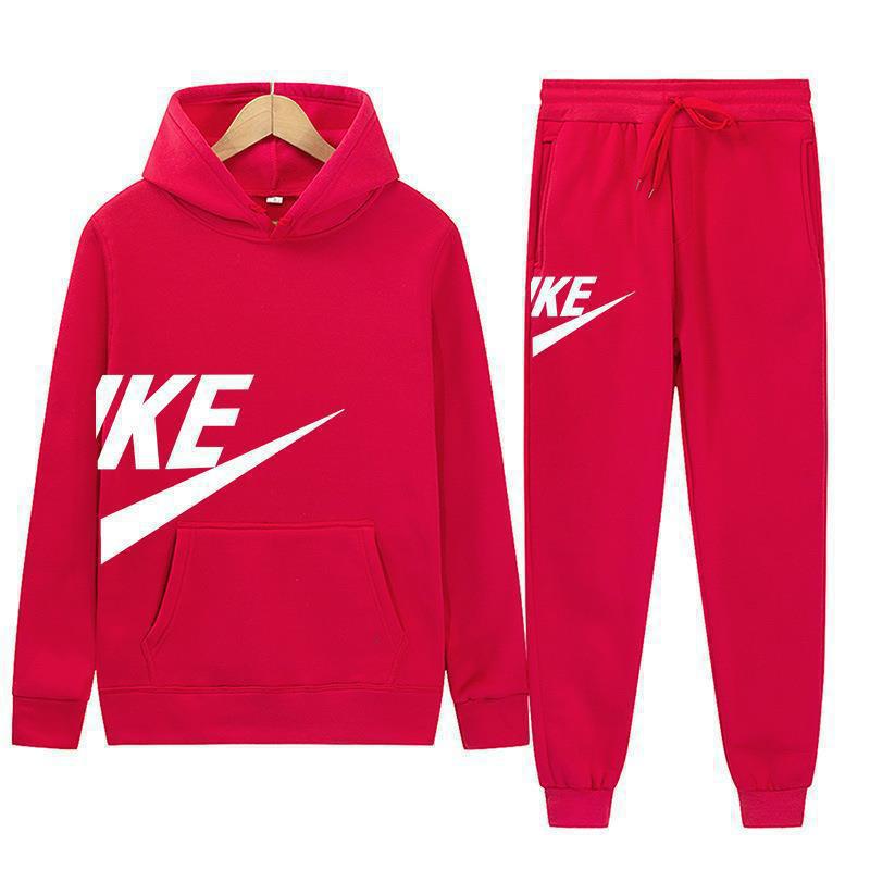 Herren Mode Hoodie Set: Herbst-Winter-Print, Lässiges Fitness-Sweatshirt im europäischen amerikanischen Stil